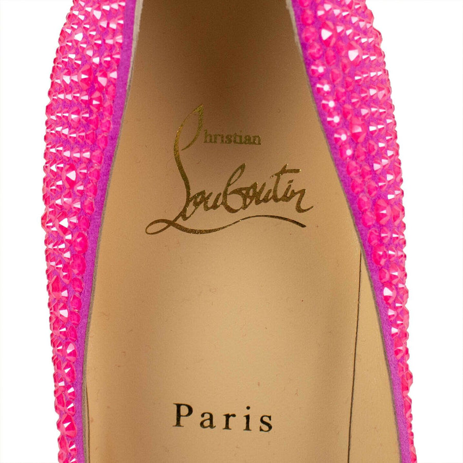 'Kate Strass' 100 mm Heels - Diva Pink