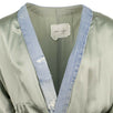 Silk And VIntage Denim Kimono Robe - Opal