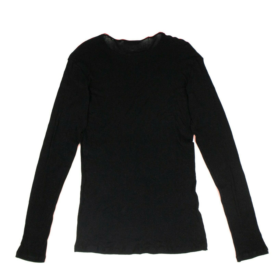 Knit Cotton Sweater - Black