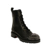 'TS Croc' Spiked-Cap Booties - Black