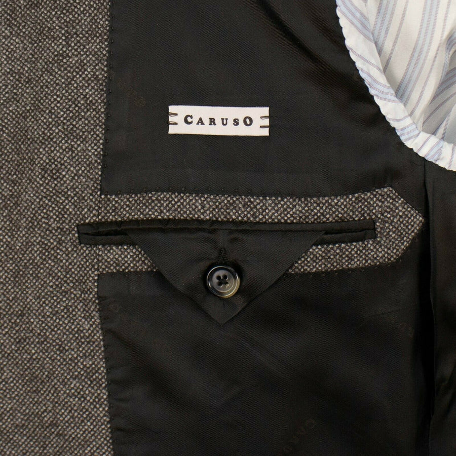 Drop 7 Tweed Wool Three Roll Two Button Wool Sport Coat - Brown