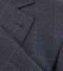 Windowpane Wool 3/2 Button Sport Coat - Blue