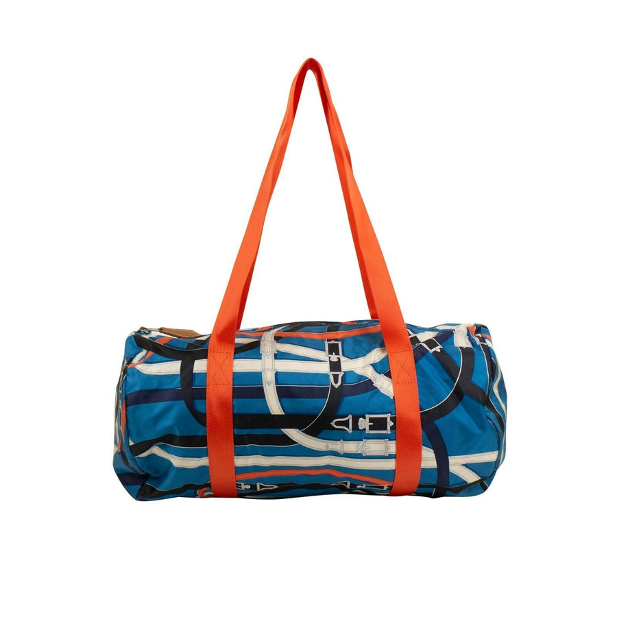 Cavalcadour Airsilk Duffel 38 Travel Bag - Orange / Blue
