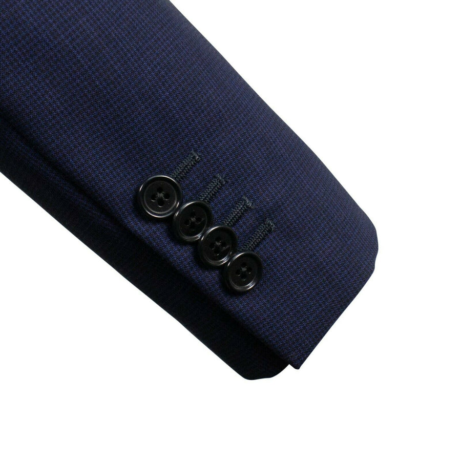 Drop 7 3 Roll 2 Button Wool Sport Coat - Navy Blue