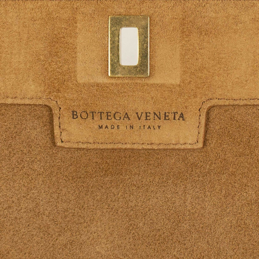 Leather 'BV Angle' Shoulder Bag - Butterscotch