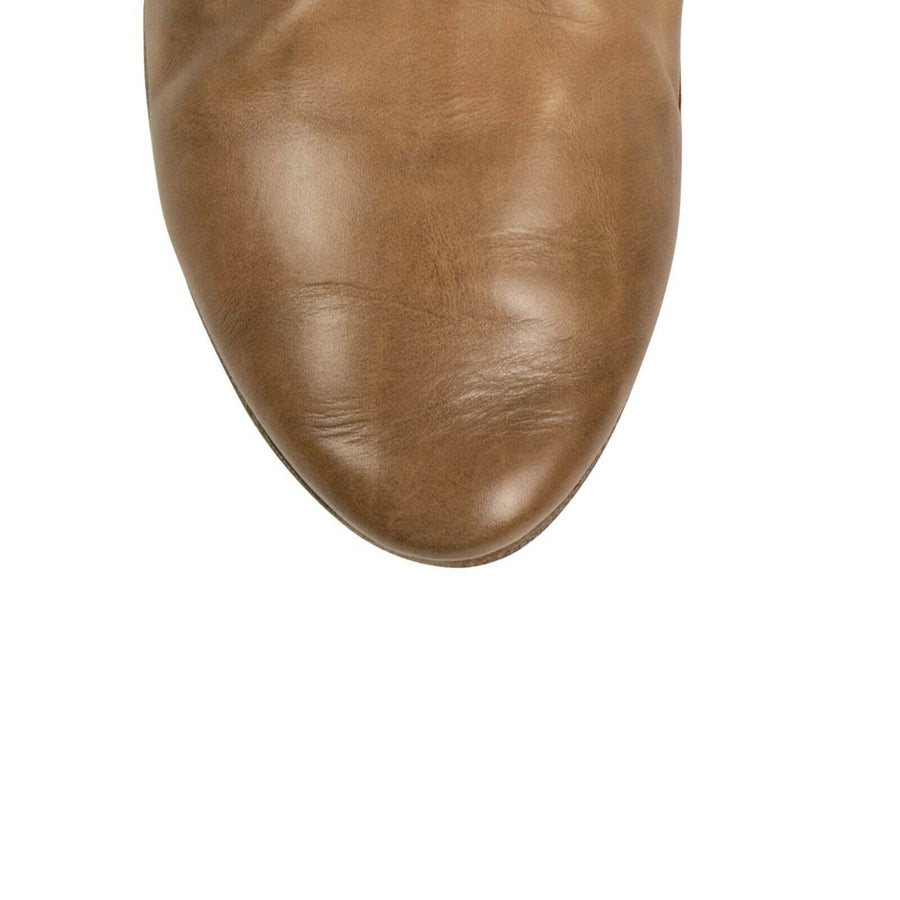 Caltellaccio Distressed Leather Flats - Tan