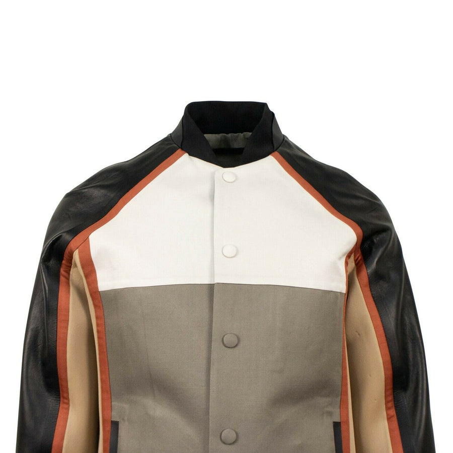 Wool And Leather Jacket - Black/Multi
