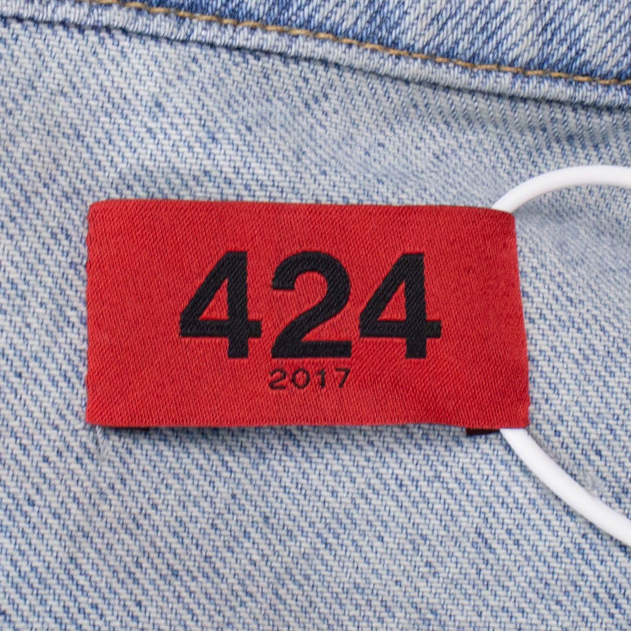 Mechanic Wash Denim Trucker Jacket - Light Indigo