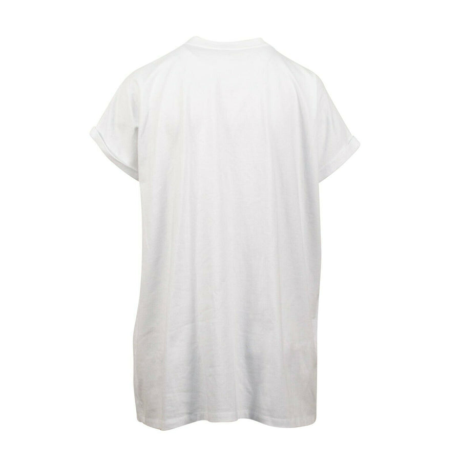 Short Sleeve Crystal Signature Cotton T-Shirt - White