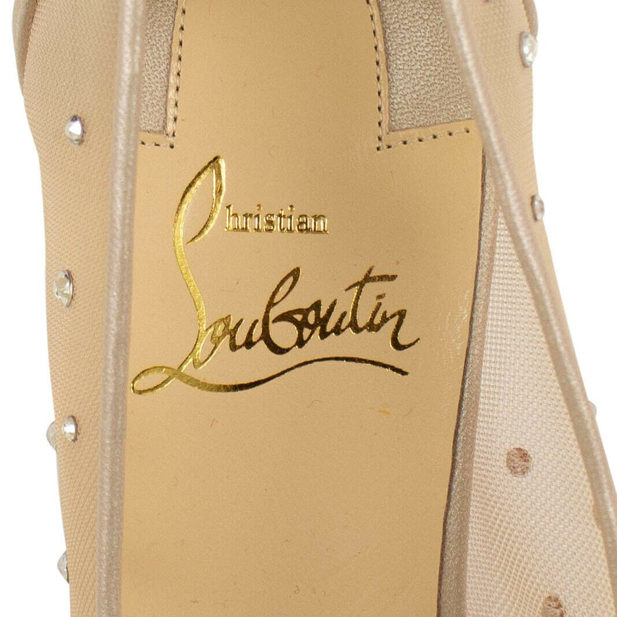 Follies Strass' 70mm Mesh Pumps - Shimmery Gold