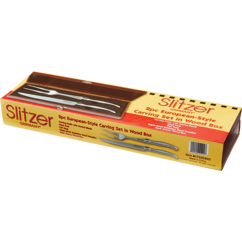 Slitzer Germany¬Æ 2pc European-Style Carving Set in Display Box