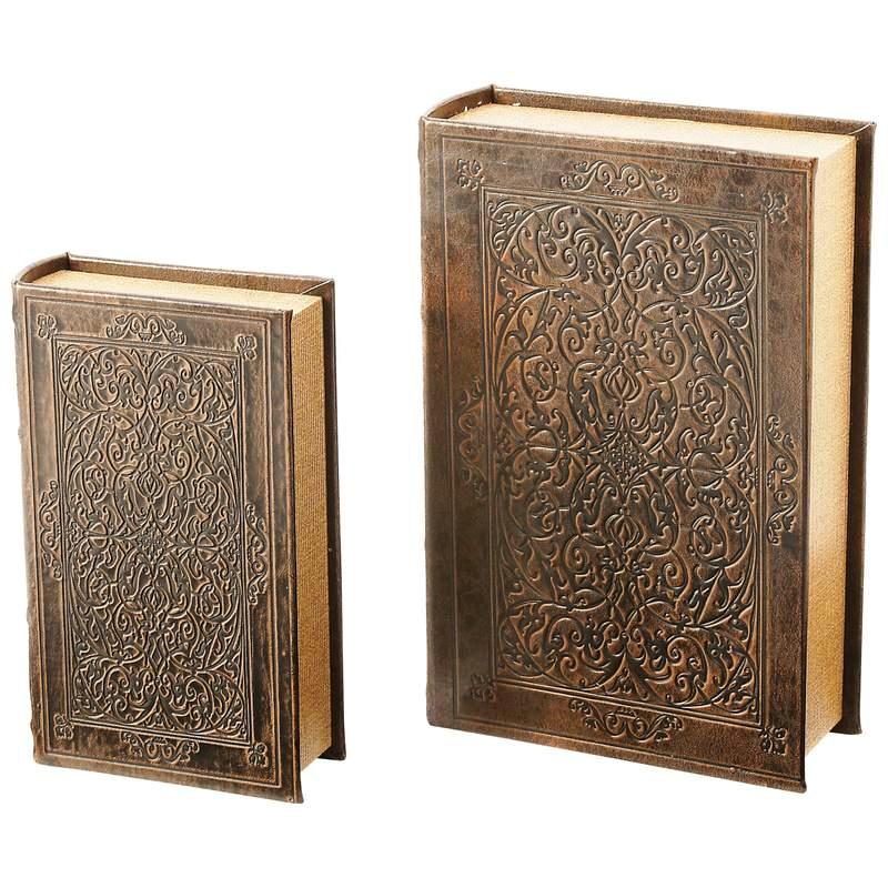 2pc Faux Book Safe Set