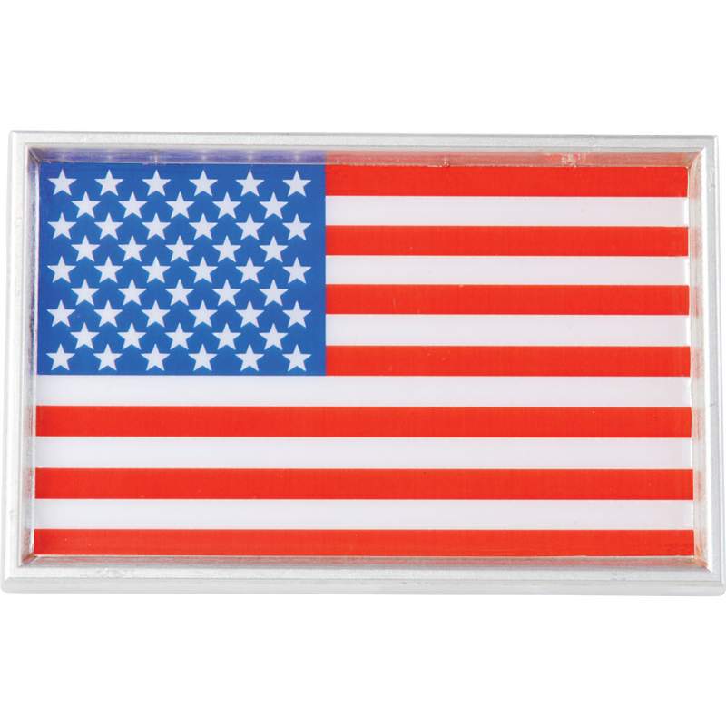 American Flag Auto Emblem - 12pcs in Countertop Display