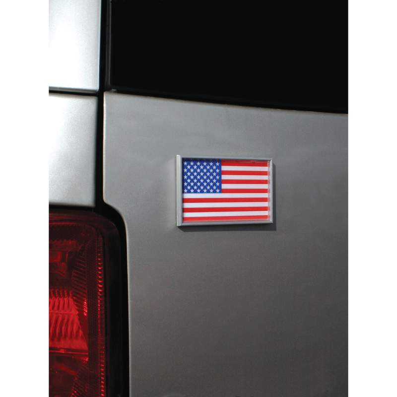 American Flag Auto Emblem - 12pcs in Countertop Display