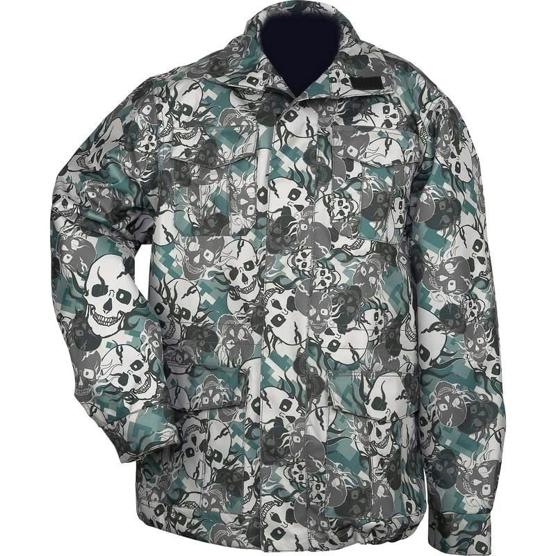 Casual Outfitters Water-Resistant Skull Camo Jacket