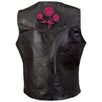 Live-Ride-Rock¬Æ Ladies' Rock Design Genuine Buffalo Leather Vest