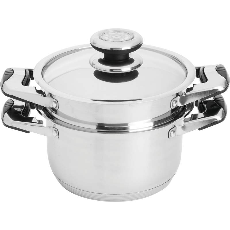 28pc 12-Element High-Quality, Heavy-Gauge Stainless Steel Cookware Set