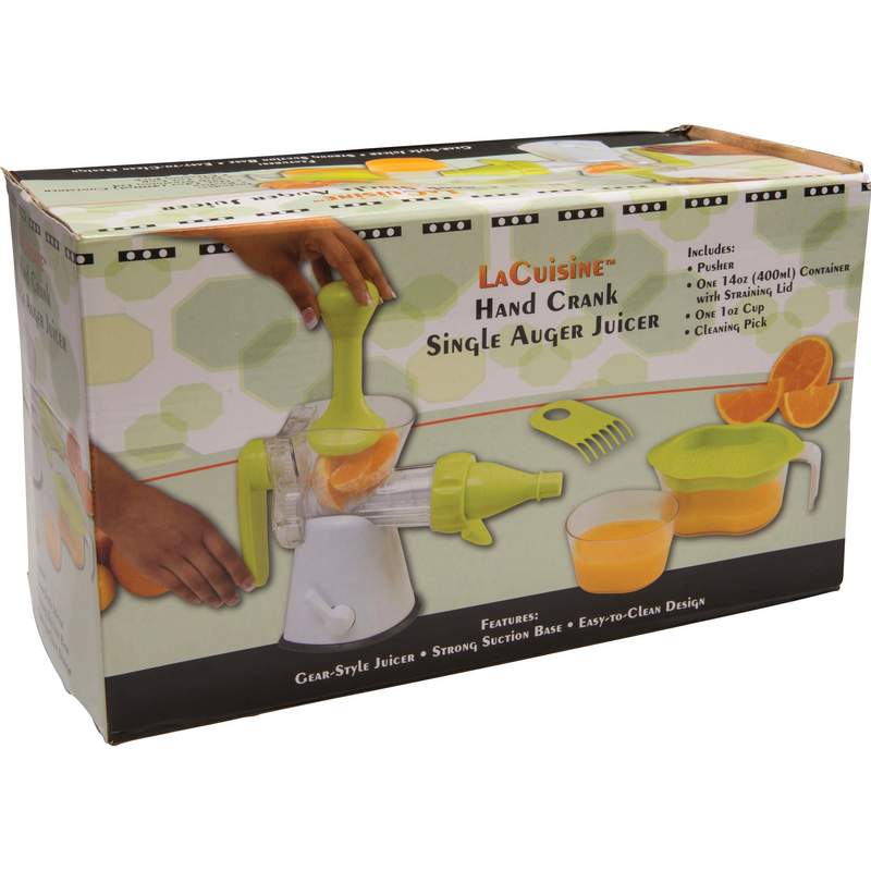 LaCuisine Hand Crank Single Auger Juicer