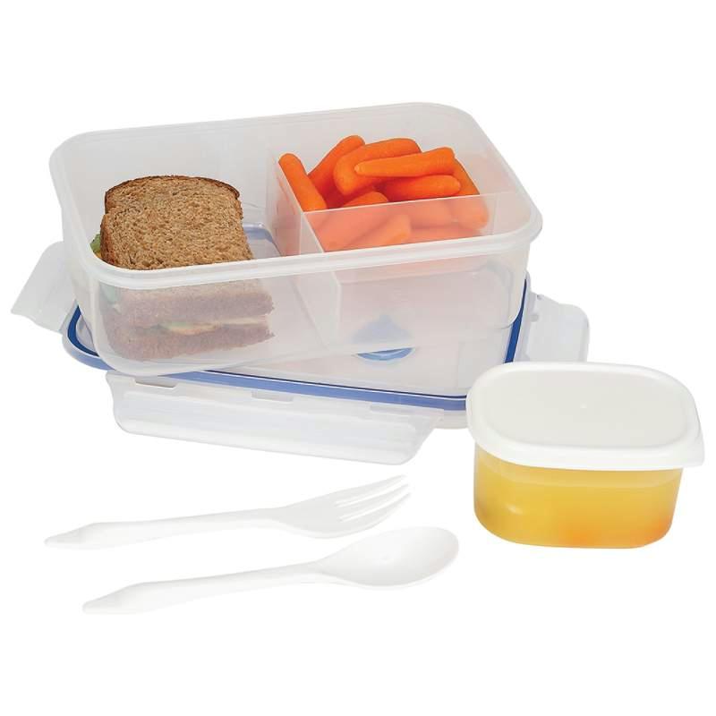 LaCuisine 34oz Locking Divided Lunch Container