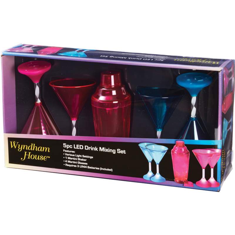 Wyndam House 5pc LED Drink Mixing Set