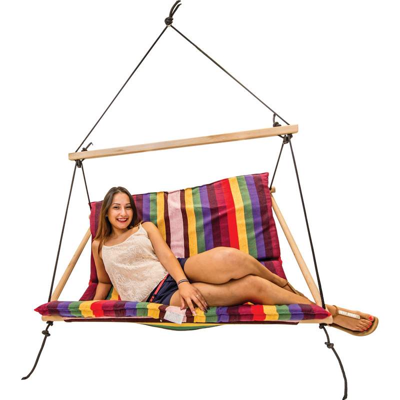 Club Fun Double-Wide Hanging Rope Chair
