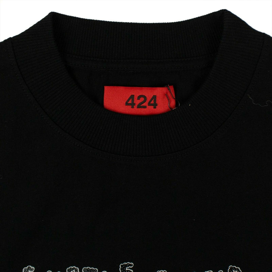 Short Sleeve Subtle Suicide Cotton T-Shirt - Black