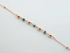 Handmade Evil Eye Bracelet, Rose Gold Plated Sterling Silver