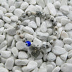 Handmade Evil Eye Heart Charm Bracelet Jasper