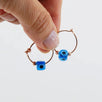 Handmade Minimalist Ear Cuffs, Evil Eye Earrings