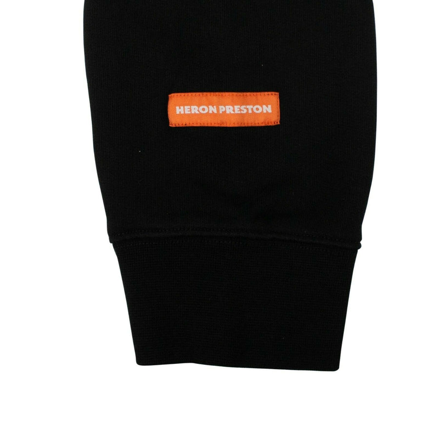 Cotton NASA Slogan Hoodie - Black