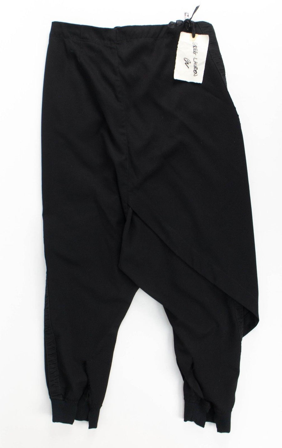 Single Warrior Drop Crotch Tuxedo Lounge Pants - Black