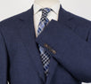 Plaid Wool Blend 3/2 Sport Coat - Blue