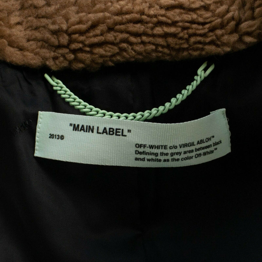 Over-Sized Shearling Coat - Brown