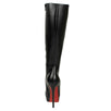 Bianca Leather 140mm Knee Boots - Black