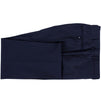 Drop 4 Thick Striped Wool Two Button Suit - Navy Blue / Purple