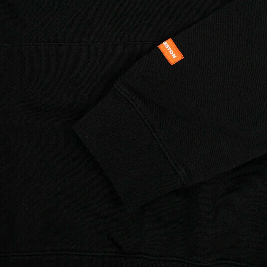 Cotton NASA Slogan Hoodie - Black
