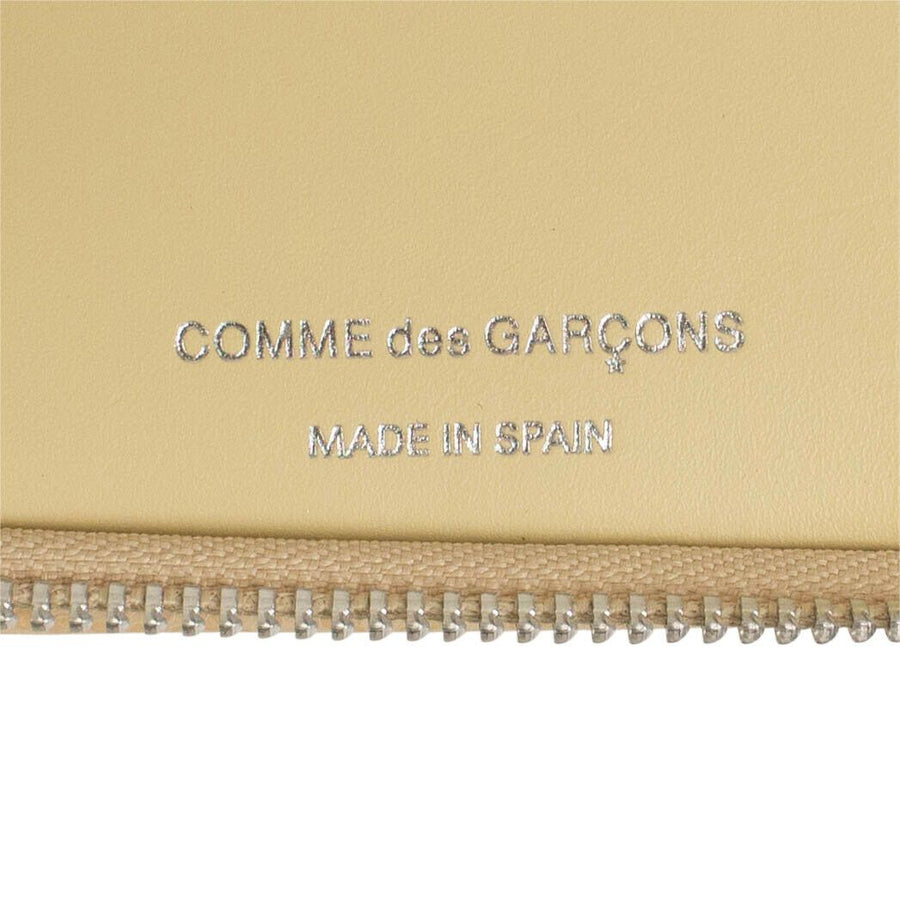 Reptile Leather Patchwork Cardholder Wallet - Beige