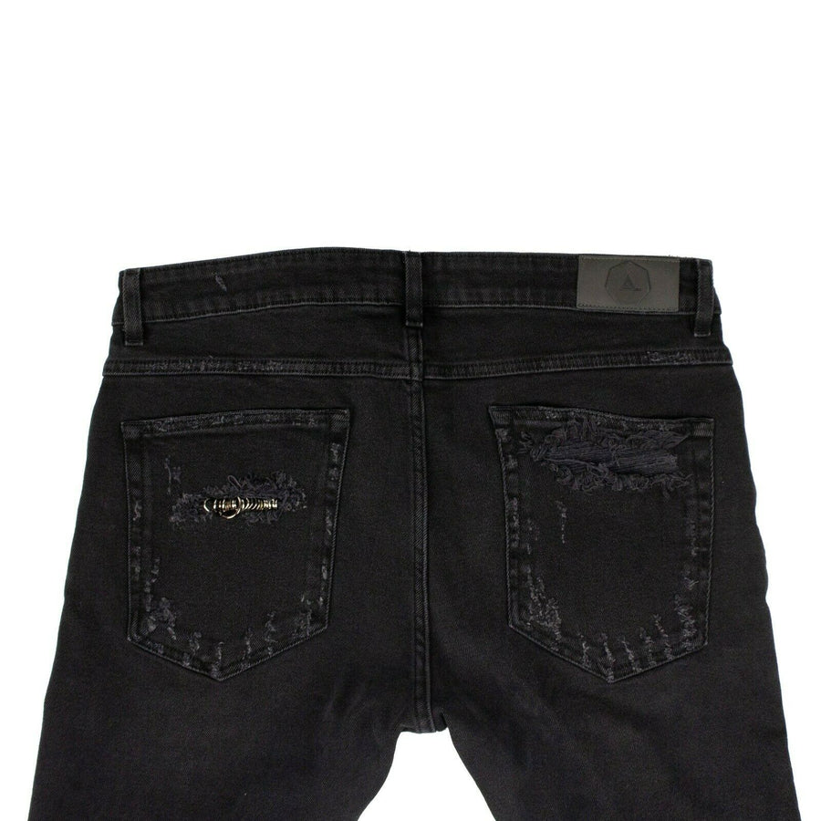 Hoss Fully Loaded WIth Rings Jeans - Black