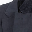 Drop 6 Micro Checked Wool Two Button Suit - Black