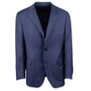 Drop 7 Wool Three Roll Two Button Suit - Navy Blue