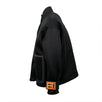 Oversize Scuba Button Front Jacket - Black / Orange