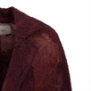 Sheer Lace Long Summer Coat - Burgundy