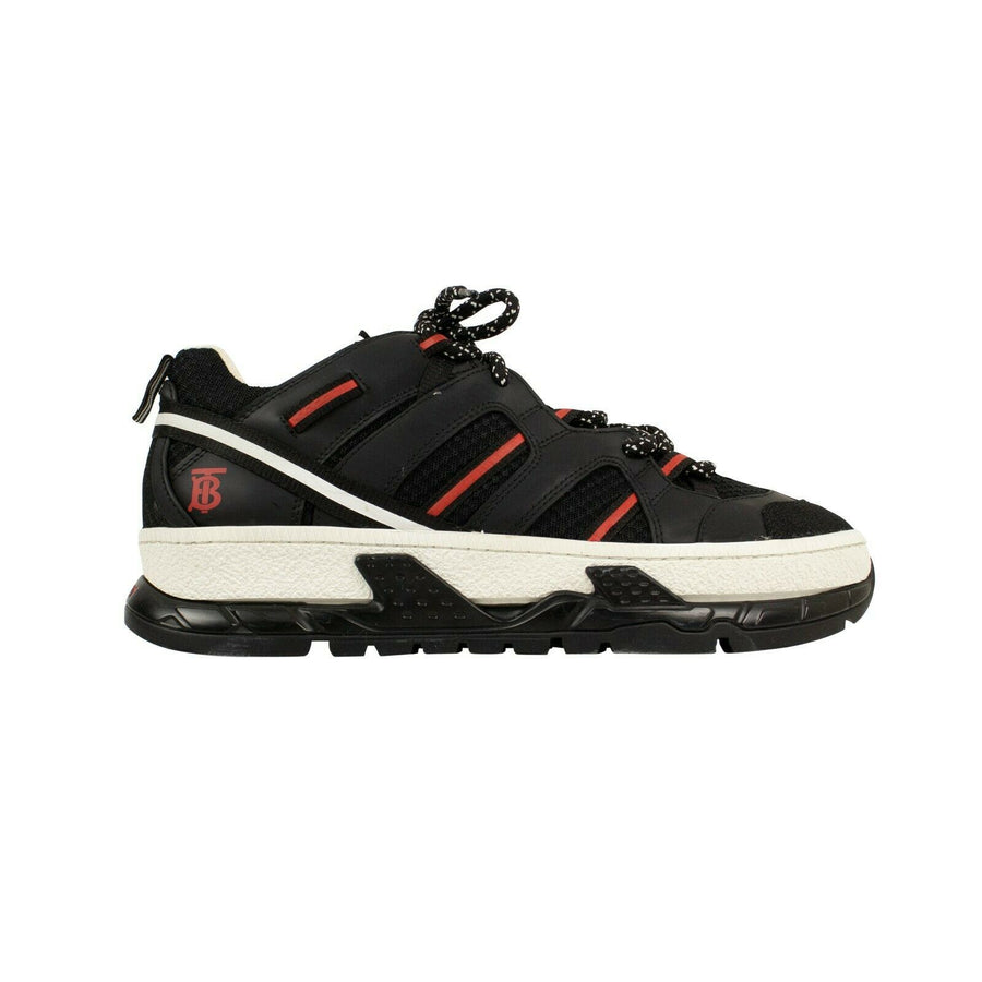 Mesh And Nubuck Union Sneakers - Black / Red