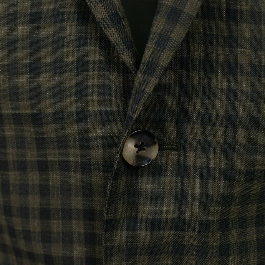 Drop 8 Check Two Button Wool Blend Sport Coat - Green