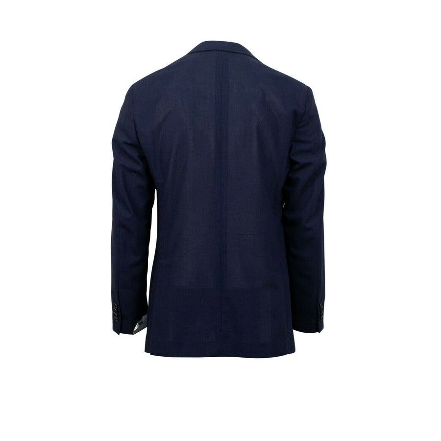Drop 7 3 Roll 2 Button Wool Sport Coat - Navy Blue