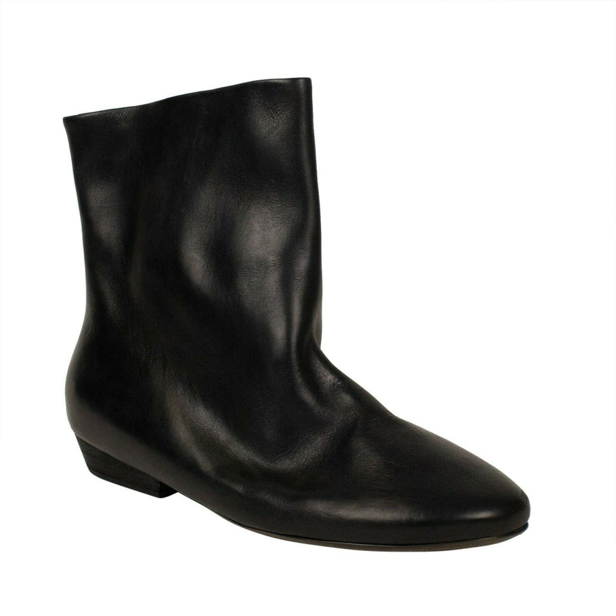Discesa Leather Platform Ankle Boots - Black