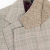 Drop 7 Plaid Two Button Suit - Beige