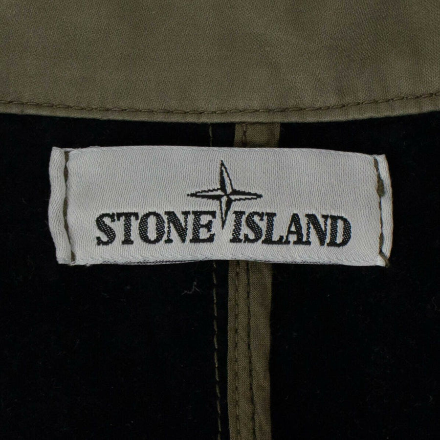 '43531 Raso Gommato Flock' Trench Coat - Green