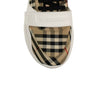 Cotton Vintage Check Sneakers - Beige