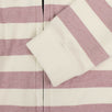 Striped 'Marina' Zip-Up Sweater - Pink And White